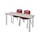 Kee Rectangle Tables > Training Tables > Kee Table & Chair Sets, 72 W, 24 L, 29 H, Maple MT7224PLBPCM47BY - alternate 1